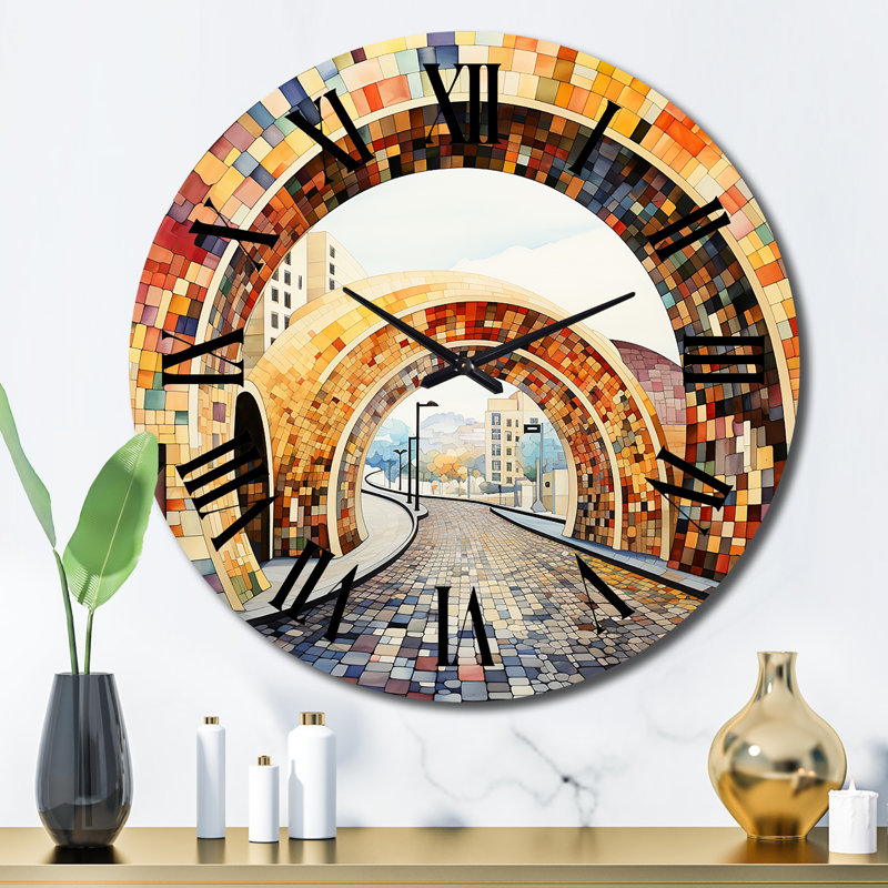 Horloge murale Orange Bridge, Grand