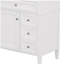 Meuble-lavabo de salle de bain de 30 po sans lavabo supérieur, armoire de rangement moderne avec 2 tiroirs et un tiroir rabattable (BASSIN INCLUS)