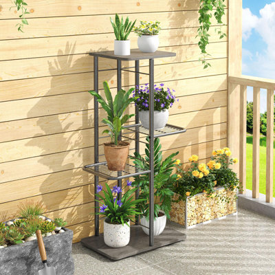 4 Tier Metal Plant Stand Indoor