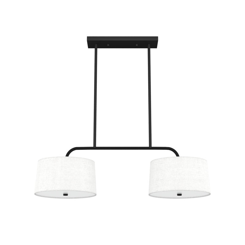 Luminaire suspendu cylindrique à 4 lumières Cottage Hill, Fer naturel