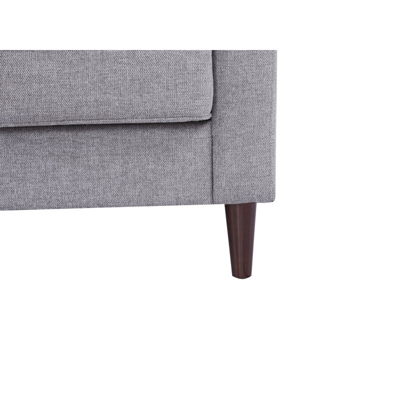 Anna-Leigh Upholstered Sectional Reversible, Gray 100% Polyester