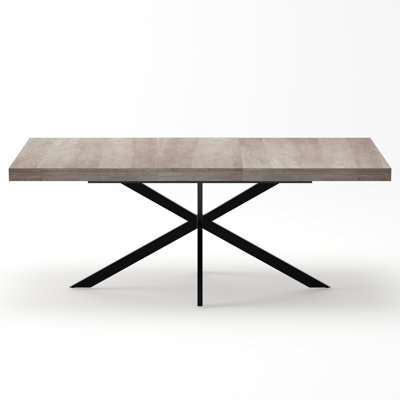 55.11" - 70.86" Grey Retro Rectangular Dining Table, Storage, Center, For Family Home Events With Relatives 70.86", Storage And Casual Times Guests