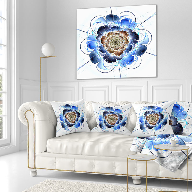 Coussin lombaire floral fractal