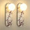  Applique murale 13,78 po en albâtre naturel moderne avec abat-jour sphérique Boulgari (ampoules G9 incluses)