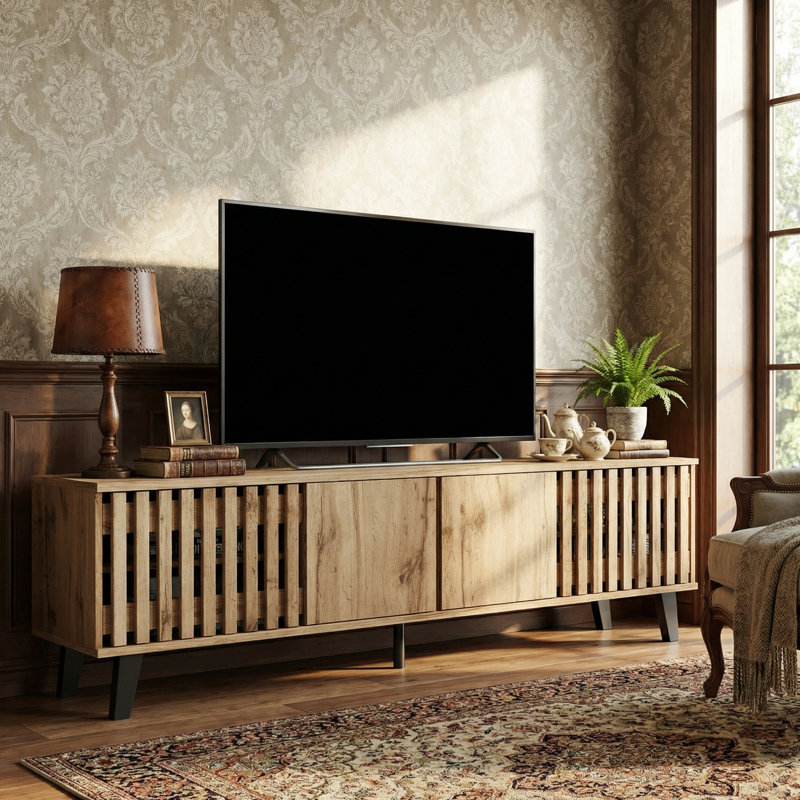 Unfinished Sideboard with Fireplace Included