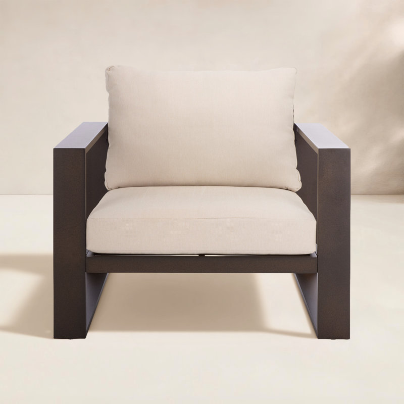 Fash Aluminum Chair Set Of 2, Brown