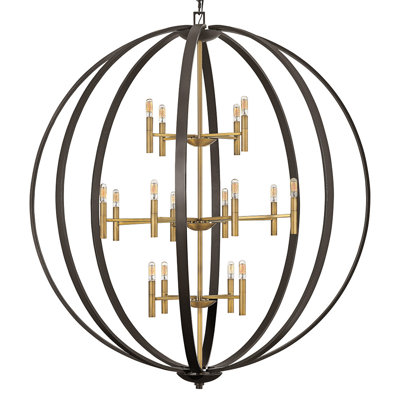 Euclid 16 - Light Unique Globe Chandelier