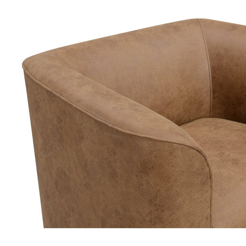 Deux chaises pivotantes décoratives avec table de rangement