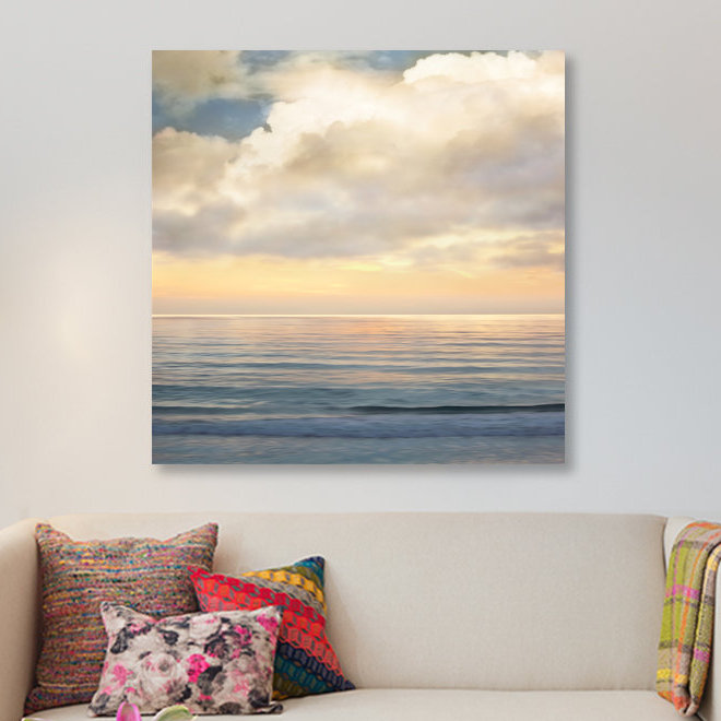 « ocean light i », reproduction de photo sur toile, H 18 po x l 18 po x P 1,5 po