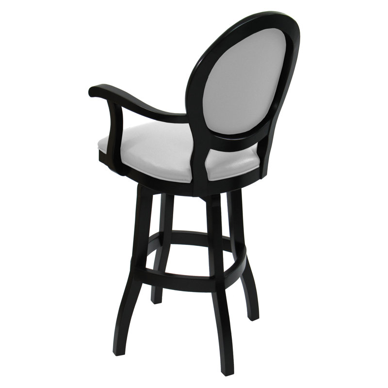 Tabouret de bar et de comptoir Farald, Blanc, Très haute (assise de 34 po de hauteur)
