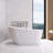 59" X 30.7" Freestanding Tub Acrylic Soaking Bathtub
