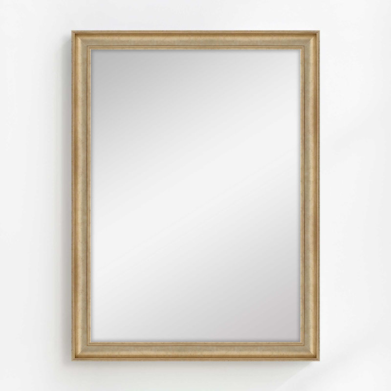 Miroir Eleganza, Argent doré, 47,5 po x 35,5 po