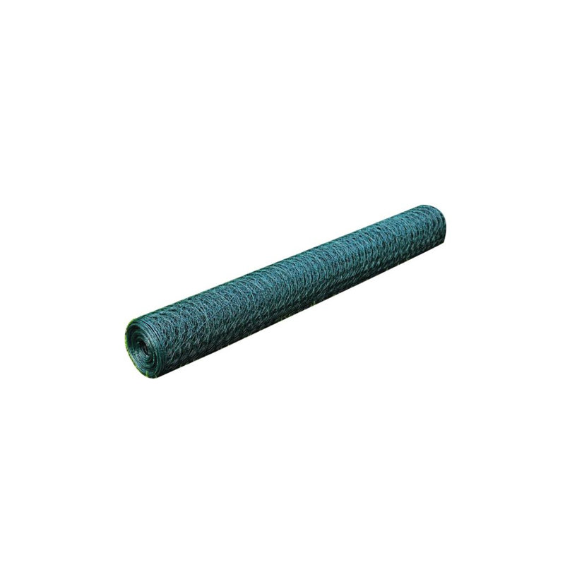 Chicken Wire Fence with PVC Coating , Green
