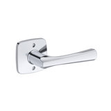 Wyndcliff Passage Lever with Soft Square Rose in Venetian Bronze