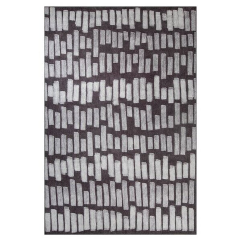 Tapis lavable en machine Premium, 4,6 x 6,2 pieds, 100% polyester, 1850 g / m² | Hauteur des poils: 0,2 po | Poly-coton écologique recyclé | Parfait pour le salon, la chambre à coucher et les endroits très passants