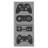 Video Game Controller Shapes Distressed Vintage Grey