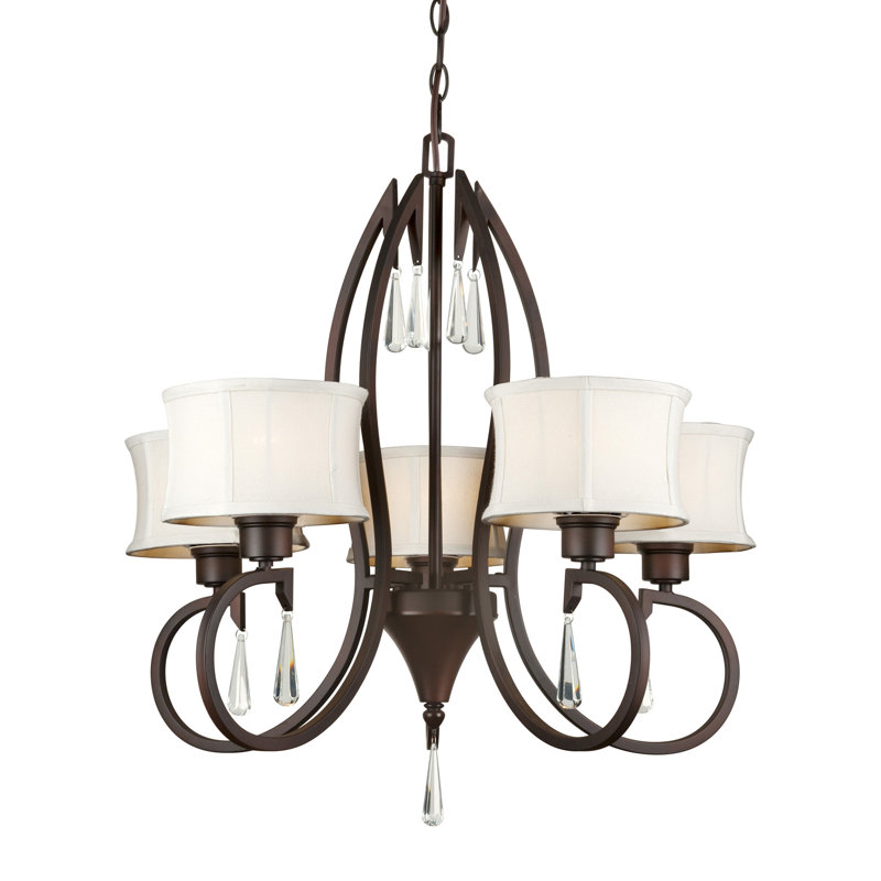 Lustre classique/traditionnel ombré 5 lumières Kidder