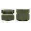 Fauteuil pivotant rembourré Bascom-1547012081