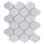 Classic 9.69 in. x 11.97 in. Arabesque Glossy Glass Mosaic Tile