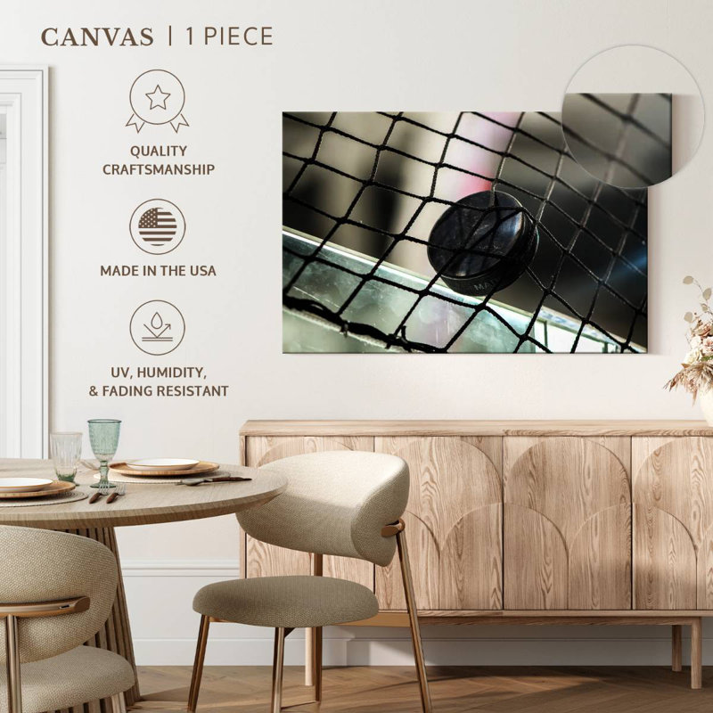 Rondelle de hockey sur filet Sireci, H 8 po x l 12 po