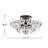 Swanscombe 6 Lights 17.7" Antique Black Semi Flush Mount 