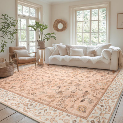Tapis floral de style bohémien