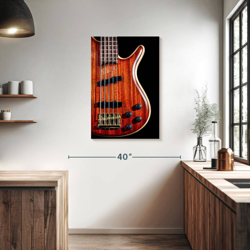 Guitare basse Abarca, H 36 po x l 24 po