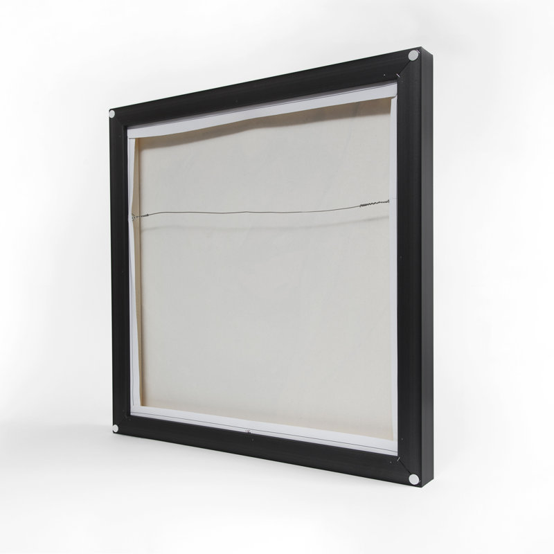 White Chandeliers Framed Canvas - Elegant Bedroom Decor