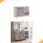 Wooden Display Rack, Cabinet With Drawer, Holds 6 Wine Glass