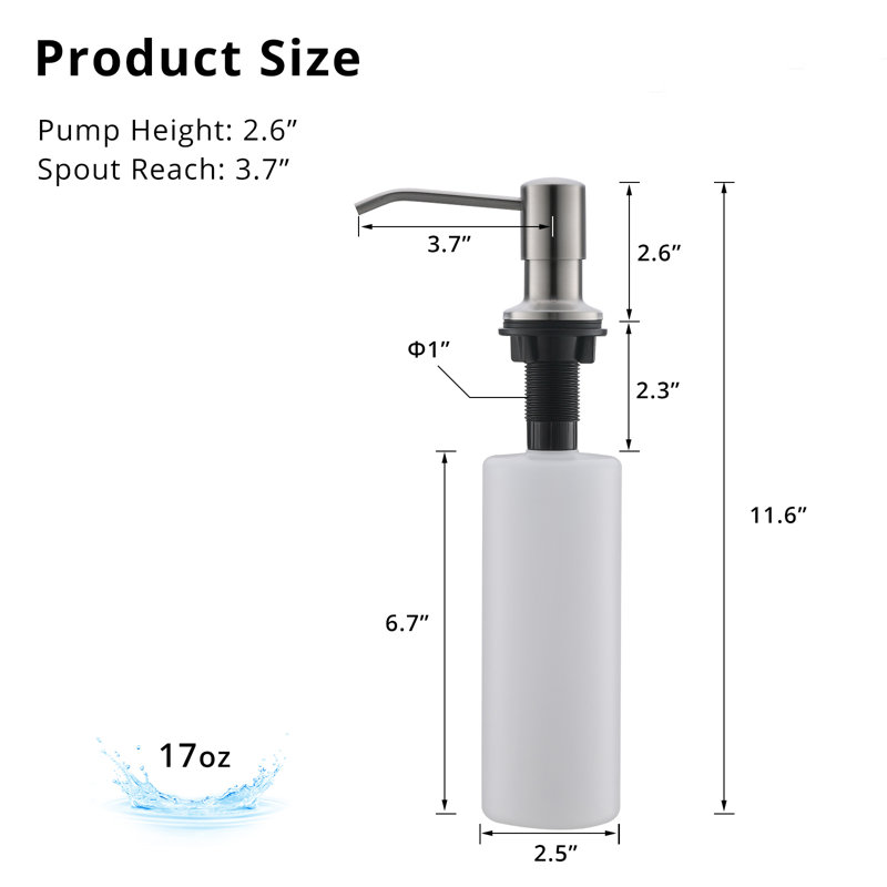 Soap Dispenser, Brushed Nickel