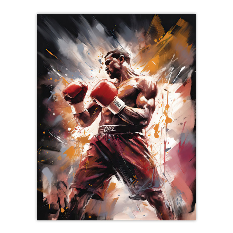 Wall Art Print The Contender Boxing Heavyweight Champion Of The World Action Artwork Cave Poster