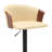 Adjustable Wood Bar Stool With Black Metal-1302376351
