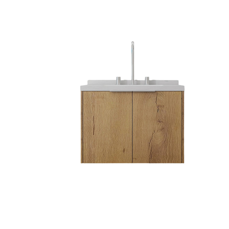 Meuble-lavabo flottant avec lavabo, Natural, 24" W