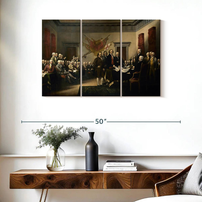 Lelar Declaration Of Independence, 32" H x 50" W