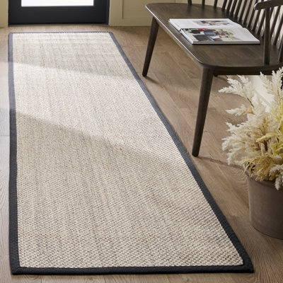 Tapis marbre sisal / gris foncé