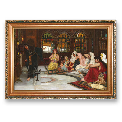 Consulting the Oracle by John William Waterhouse Painting Reproductions World Classic Reproductions For HomeDecor,Gold Frame