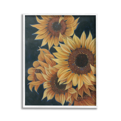 Tournesols avec pétales de curling