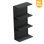 4‑Tier Freestanding Vertical Storage Shelf, Multi‑Purpose Display Organizer for Countertop & Tabletop, Black