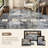 Washable Retro Abstract Rug, Stain Resistant Carpet for High Traffic Areas-129164658