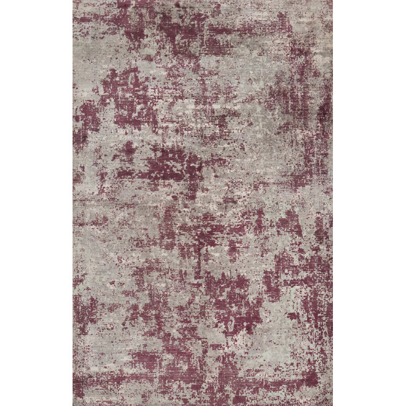 Distressed Look Abstract Area Rug 5x8