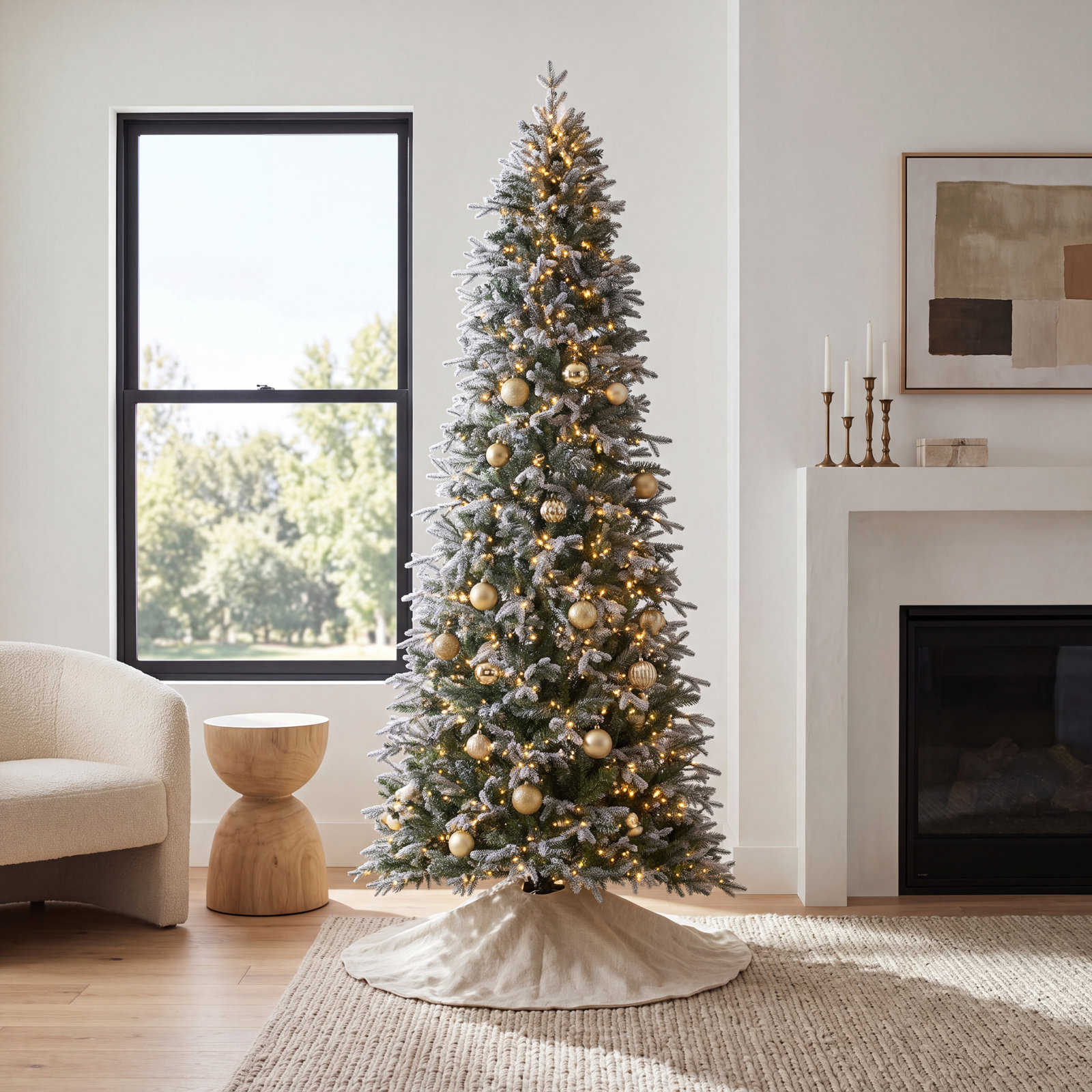 Gevin 9' Pre-Lit Douglas Fir Chrsitmas Tree