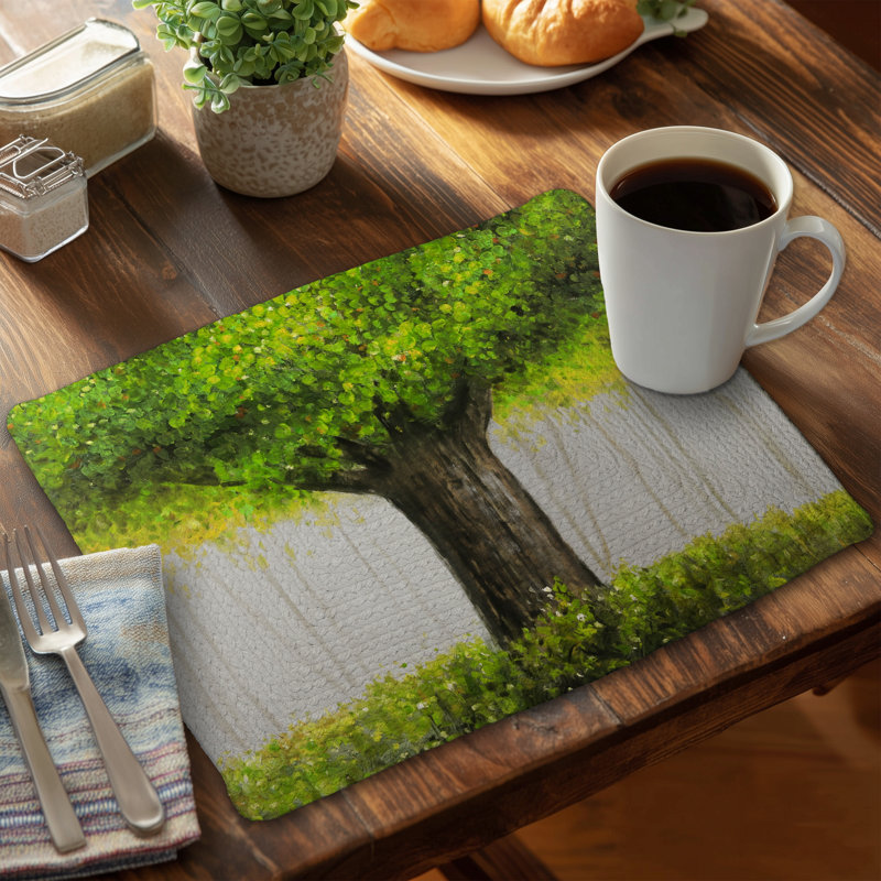 Contemporary Brown Braided Placemat | Big Green Tree Decor