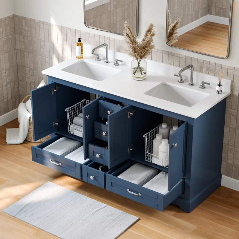 Meuble-lavabo autoportant moderne Harron