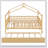 Wooden House Bed With Trundle-347267188