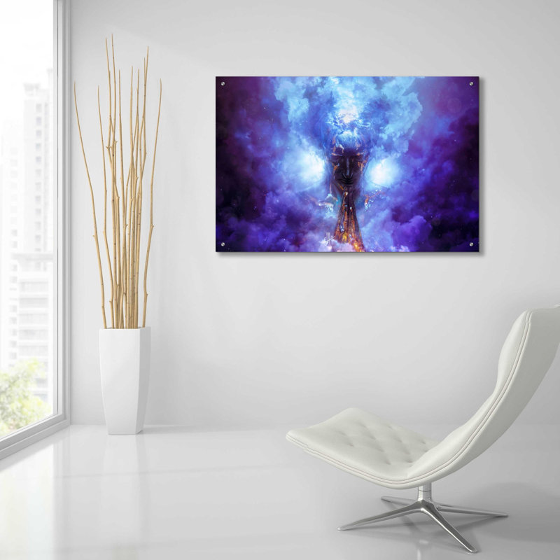 «Evaporate» par Mario Sanchez Nevado, art mural en verre acrylique, H 24 po x l 36 po x P 0,2 po