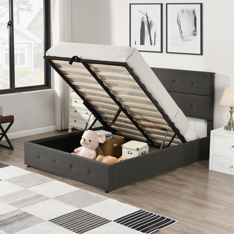 Full / Double 44.39'' Bed Frame with Underneath Storage