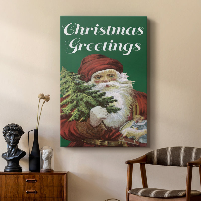 Père Noël rétro II - galerie Cavas sur mesure