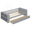 Lit de jour simple avec tablettes et tiroirs-1075411818