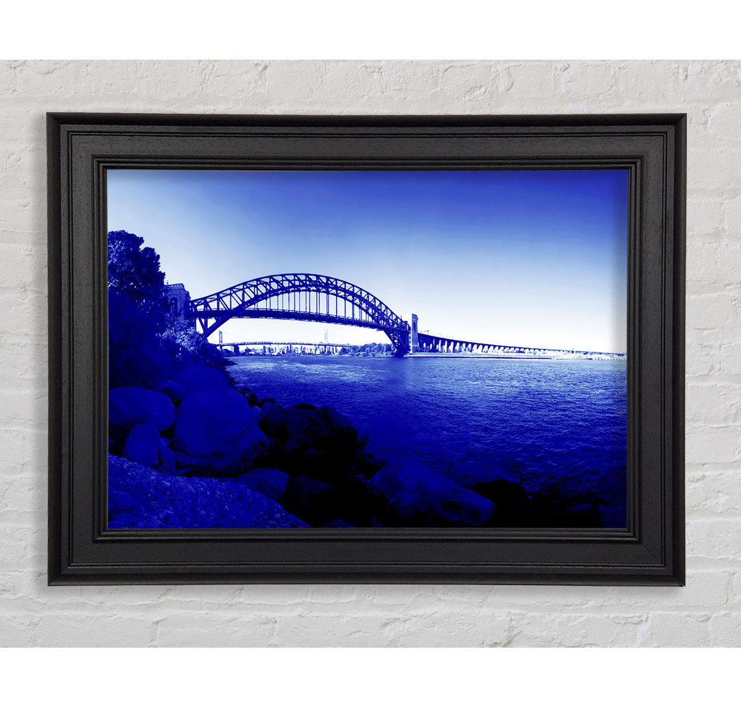 Gerahmtes Wandbild Sydney Harbour Bridge Stunning Blues