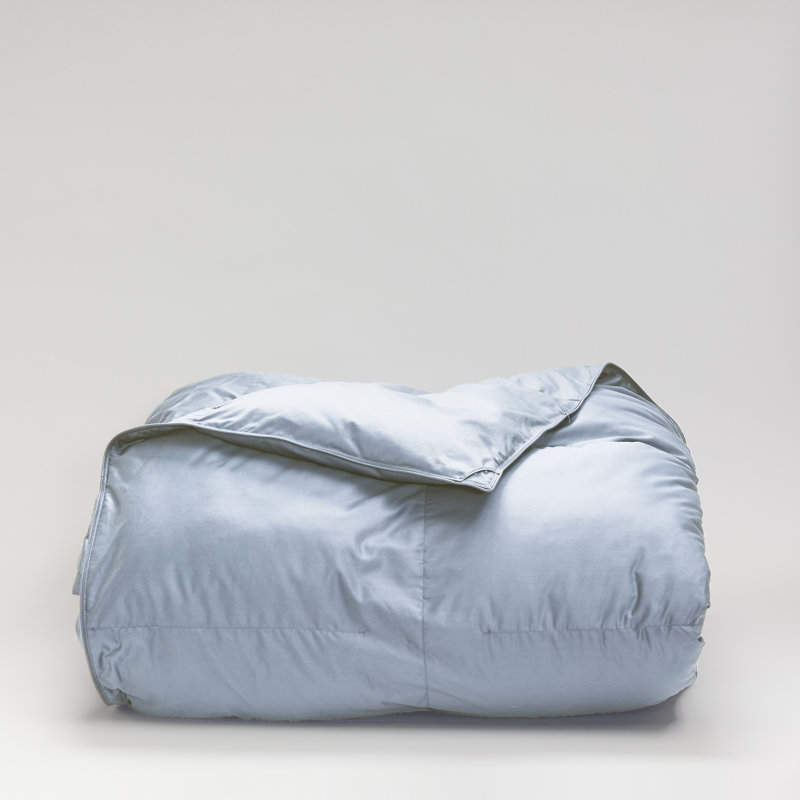 Cuddledown Chroma Down Alternative Comforter, Queen Comforter, Steel Blue, All Season